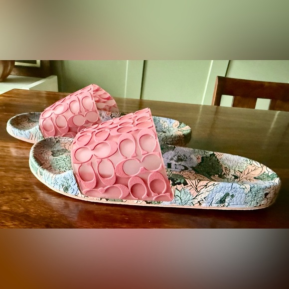 Coach Udele Slides Floral Size 6 - Picture 6 of 10